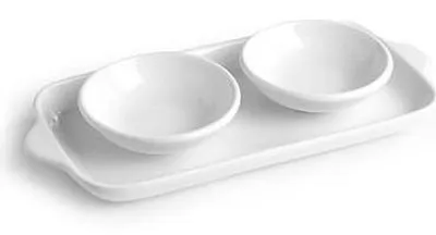 Immagine prodotto di Set tre pezzi bianco 1 Vass. Rett.c/m 28x13cm + 2 Copp. cm 10