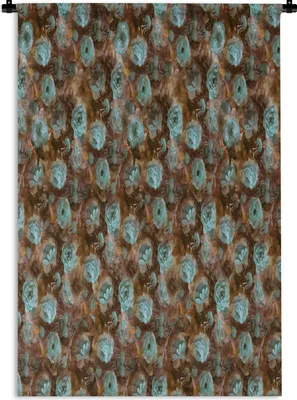 Produktbild von MuchoWow® Wandteppich Wandbehang Blumen - Rosen - Farben 90x135 cm Tapisserie Dekoration Wandtuch - Baumwolle - Wandskulptur