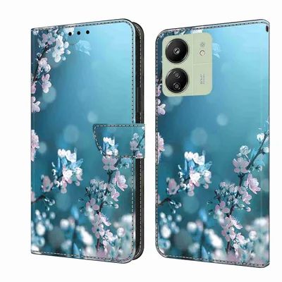 Produktbild von Für Xiaomi Redmi 13C Kunst-Leder Book Handy Tasche Motiv 14 Hülle Etuis Schutz
