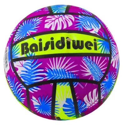 Produktbild von Leantoys Gummiball Klare Blätter Lila 24 Cm