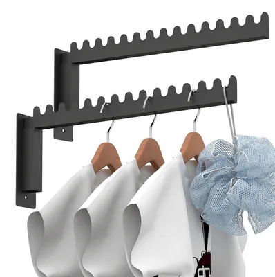 Image de Omgoods - Lot de 2 crochets muraux pour vêtements
