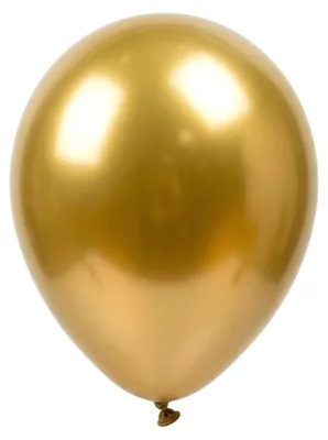 Zdjęcie produktu dla Metaliczne balony do dekoracji imprez 12 sztuk złote 28 cm - jeden rozmiar dla wszystkich