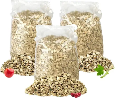Produktbild von Räucherspäne-Sortiment - 3x 4L - Apfel - Kirsche - Buche - Räucherholz