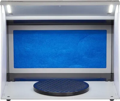 Obrázek produktu pro Airbrushová stříkací kabina Přenosná hobby airbrushová stříkací kabina Dva ventilátory