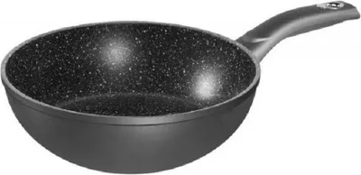 Produktbild von Stoneline WX-16949 Gourmundo WOK 30CM Wokpfanne, 30 cm max. Durchmesser, Gusseisen/Gussaluminium, Induktionsherd-geeignet, Antihaftbeschichtung