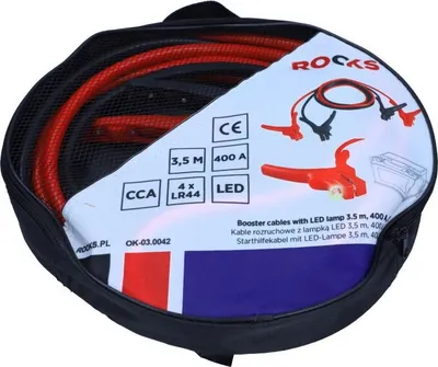 Zdjęcie produktu dla Kable Rozruchowe Z Lampka  3,5 M, 400A, Cca