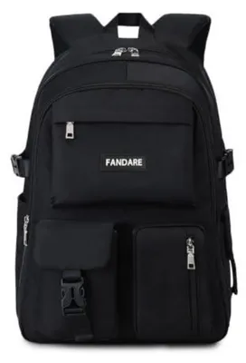 Produktbild von Tagesrucksack mit Laptopfach für 15,6 Zoll, wasserdichtes Polyester, Schwarz