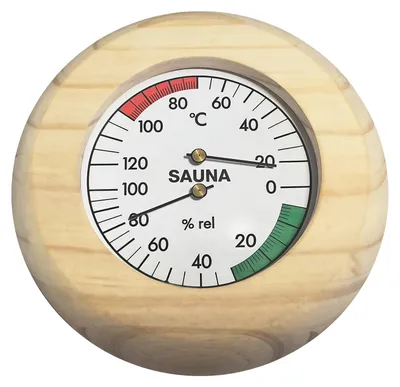 Obrázok produktu pre Hygrometer a teplomer do sauny: 2 v 1 – teplomer a hygrometer do sauny s vysokou presnosťou