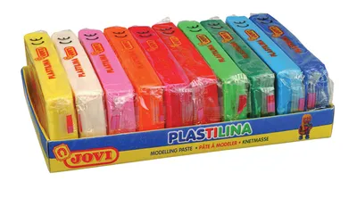 Obrázok produktu pre JOVI 71/10S JOVI Knete PLASTILINA farbsortiert, 10 Farben je 150,0 g