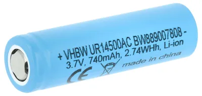 Produktbild von vhbw Akku Ersatz für Braun 81728497, UR14500AC für elektrische Zahnbürste (740 mAh, 3,7 V, Li-Ion)