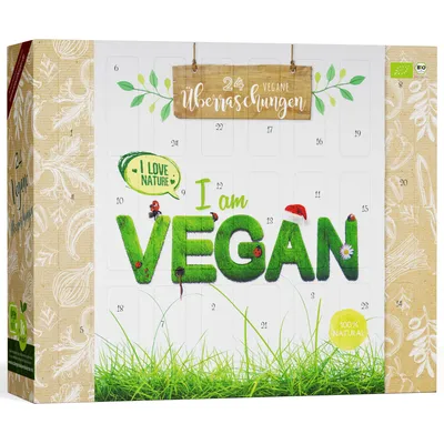 Obrázok produktu pre BOXILAND® vegánsky adventný kalendár 2026, 24 snacky, sladkosti