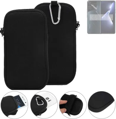 Produktbild von K-S-Trade Neopren-Hülle Handyhülle kompatibel mit Tecno Pova Neo 3 Schutzhülle Neoprenhülle Sleeve Schutz-Hülle Gürtel Tasche Case Holster