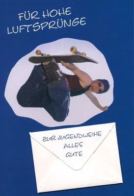 Produktbild von Jugendweihe - Geldkarte - Glückwunschkarte im Format 11,5 x 17 cm