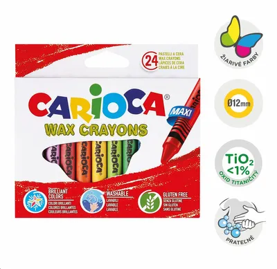 Obrázek produktu pro Carioca voskovky Maxi, 24 ks
