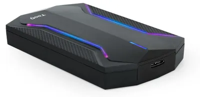 Imagen del producto de TooQ TQE-2599RGB, carcasa para discos duros/SSD, 2.5", SATA, Serial ATA II, Serial ATA III, 5 Gbit/s, conexión USB, color