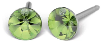 Obrázek produktu pro Studex Stříbrné Nerezové Oceli Náušnice 4mm s Peridot Motivem 7522-4608