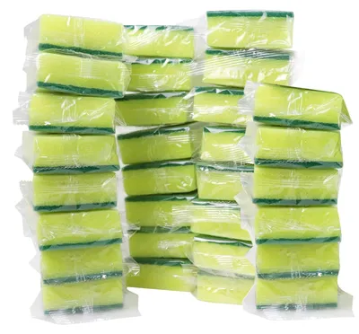 30 Spülschwämme einzeln verpackt, nicht kratzend, 11x7x3 cm