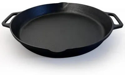 Image de Elzusha - Poêle à paella en fonte de 35 cm avec revêtement antiadhésif