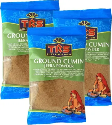 Produktbild von 3er Pack TRS gemahlener Kreuzkümmel (3x 100g) | Kümmel-Pulver | Ground Cumin | Jeera Powder