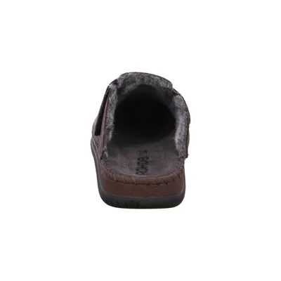 Produktbild von Rohde Herren Pantoffel Hausschuh Leder Warmfutter Alassio 6790, Größe:47 EU, Farbe:Braun