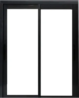 Image de Fenetre Coulissante Aluminium H105 x L100 cm Gris Gris Anthr 2 vantaux
