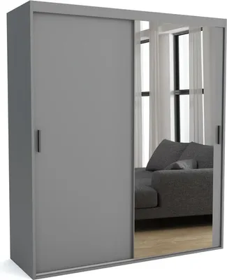 Produktbild von FURNLUX Garderobenmatte A Grau 140cm / Hauptfarbe: Grau / Abmessungen: 140 x 60 x 205 cm