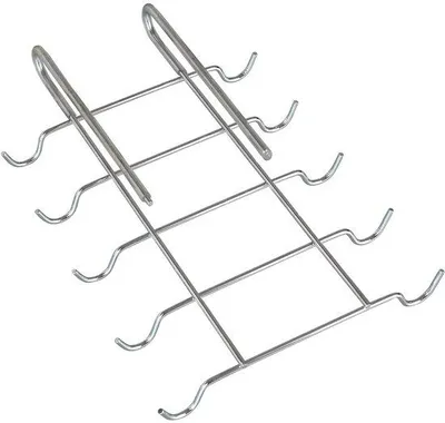 Produktbild von Kaffeebecherhalter für 10 Tassen - Chromstahl - Antislip