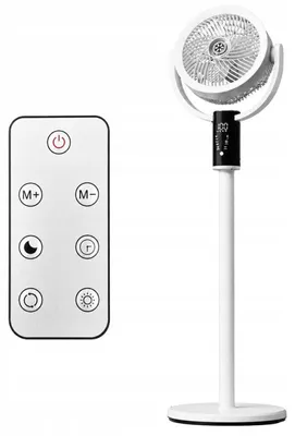 Obrázek produktu pro Verk 16045 Stojanový ventilátor s dálkovým ovládáním 3 v 1, 12 W, bílý