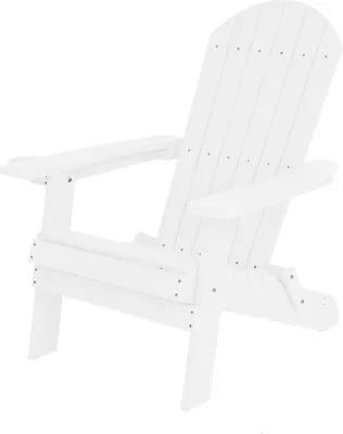 Image de AXI Claire Chaise Adirondack, Transat Plastique, Blanc | Chaise de Jardin, 1 personne /Fauteuil Exterieur/Chaise Exterieur | Transat à dossier haut -