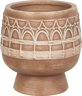 Obrázek produktu pro BELIANI Květináč světle hnědý venkovní vnitřní na květiny boho styl