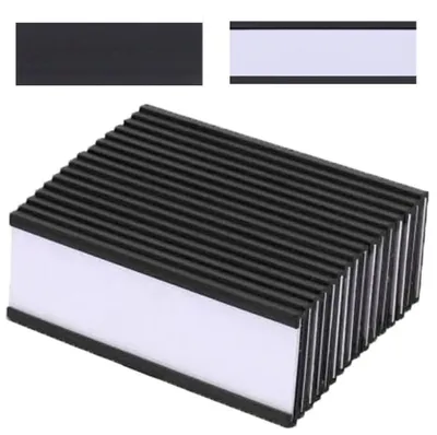 Produktbild von Solidchoice – Set mit 20 wiederverwendbaren, magnetischen Etikettenhaltern (10 x 3 cm)