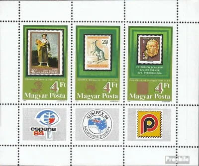 Produktbild von Briefmarken Ungarn 1984 Mi Block171A gestempelt Briefmarkenausstellungen