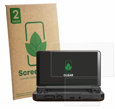 Produktbild von 2x ScreenLeaf Schutzfolie für AYN Thor Displayschutz Display Schutz Folie Klar Transparent