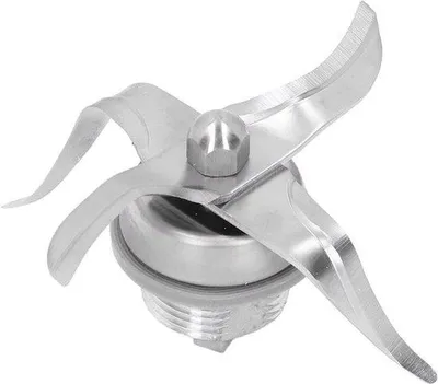 Immagine prodotto di Miscelatore per impasti in acciaio con 3 anelli e coperchio, ricambio per robot da cucina, ideale per impasti e preparazioni culinarie