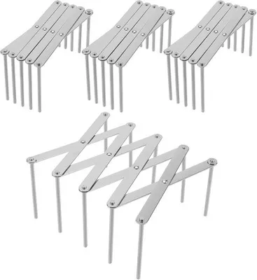 Produktbild von Famanu Halter Set aus 4 Edelstahlhalterungen - Verstellbar und multifunktional