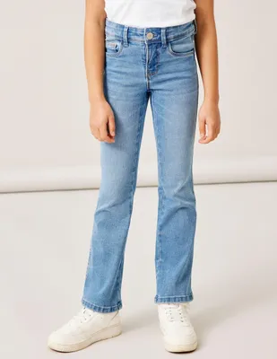 Produktbild von name it - NKFPOLLY SKINNY BOOT JEANS 1142-AU NOOS - Medium Blue Denim 164
