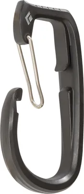 Eisschraube "Ice Clipper" von Black Diamond; schwarz; mit Karabinerhaken.