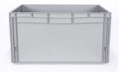 Immagine prodotto di Set di 3 contenitori Eurocontainers - 60 x 40 x 32 cm - Grigio