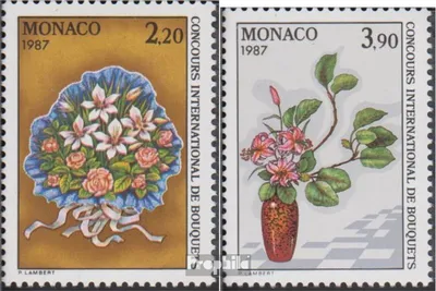 Produktbild von Briefmarken Monaco 1986 Mi 1777-1778 (kompl.Ausg.) postfrisch Blumenbinderei