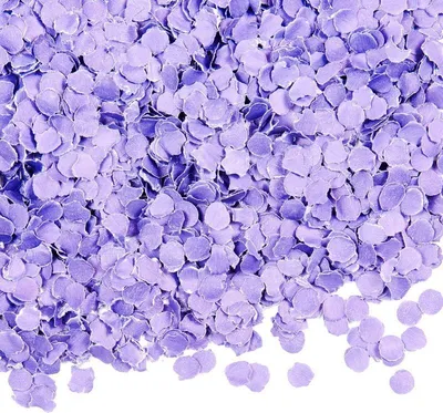 Produktbild von Rundes Konfetti aus Papier, 1 cm Durchmesser, in der Farbe Lavendel, 100 Gramm