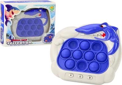 Immagine prodotto di Gioco sensoriale Console Pop-It Squalo Luci Suoni Blu