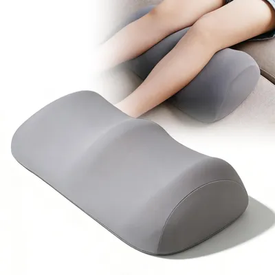 Zdjęcie produktu dla Ergonomiczna poduszka pod kolana do spania - pianka memory - jasnoszara