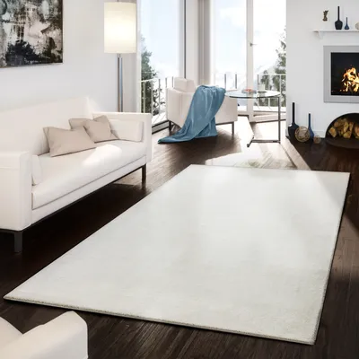 Produktbild von TT Home Naturfaser Wohnzimmer Teppich Kurzflor Handgewebt Modernes Design Unifarben Größe 160x230 cm