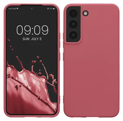 Produktbild von kwmobile Handyhülle für Samsung Galaxy S22 Hülle - TPU Case - Kabelloses Laden - Schutzhülle Cover in Dark Rose