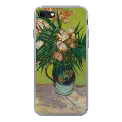 Produktbild von MuchoWow® Handyhülle Schutzhülle Hülle für iPhone SE 2022 Der Oleander - Vincent van Gogh Silikon Softcase Handy Hülle - Schutzhülle
