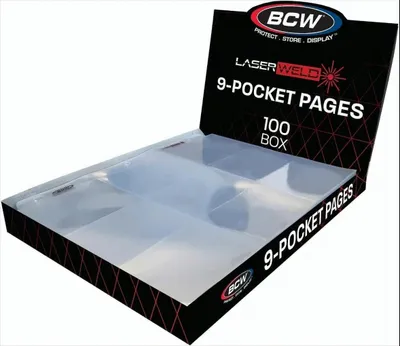 Produktbild von BCW Hüllen für 9 Karten (100ct.) 3 Loch Laserweld