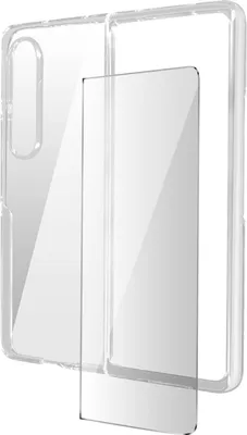 Produktbild von Avizar, 360° Schutz-Set (Hülle + Schutzfolie) für Samsung Galaxy Z Fold4, Transparent