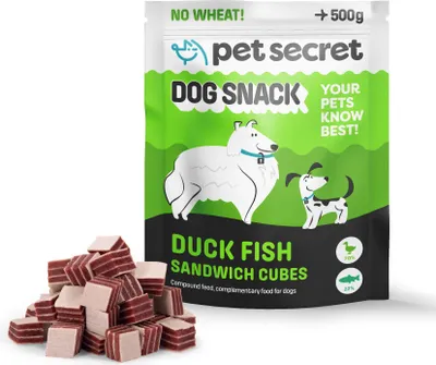 Zdjęcie produktu dla Treserki przysmaki smaczki dla psa sandwicz z kaczką i rybą 500 g