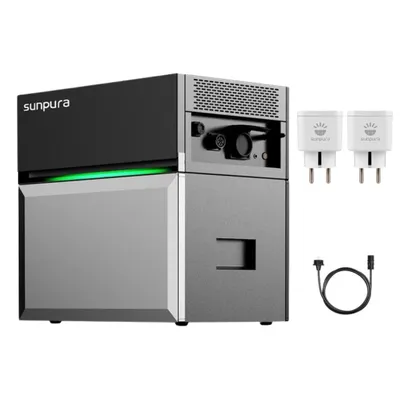 Produktbild von Balkonkraftwerk Speicher, Sunpura S2400 All-in-One Speichersystem Energiespeichersystem 2,4 kWh (bis 9,6 kWh erweiterbar) mit 2x Smart Plug, (0% MwSt)