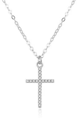 Produktbild von Silver necklace with a cross AGS849 / 47